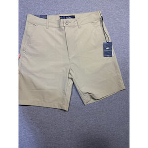 Men's Fish Hippie Performance Drift Athletic Shorts Waist 32 Tan